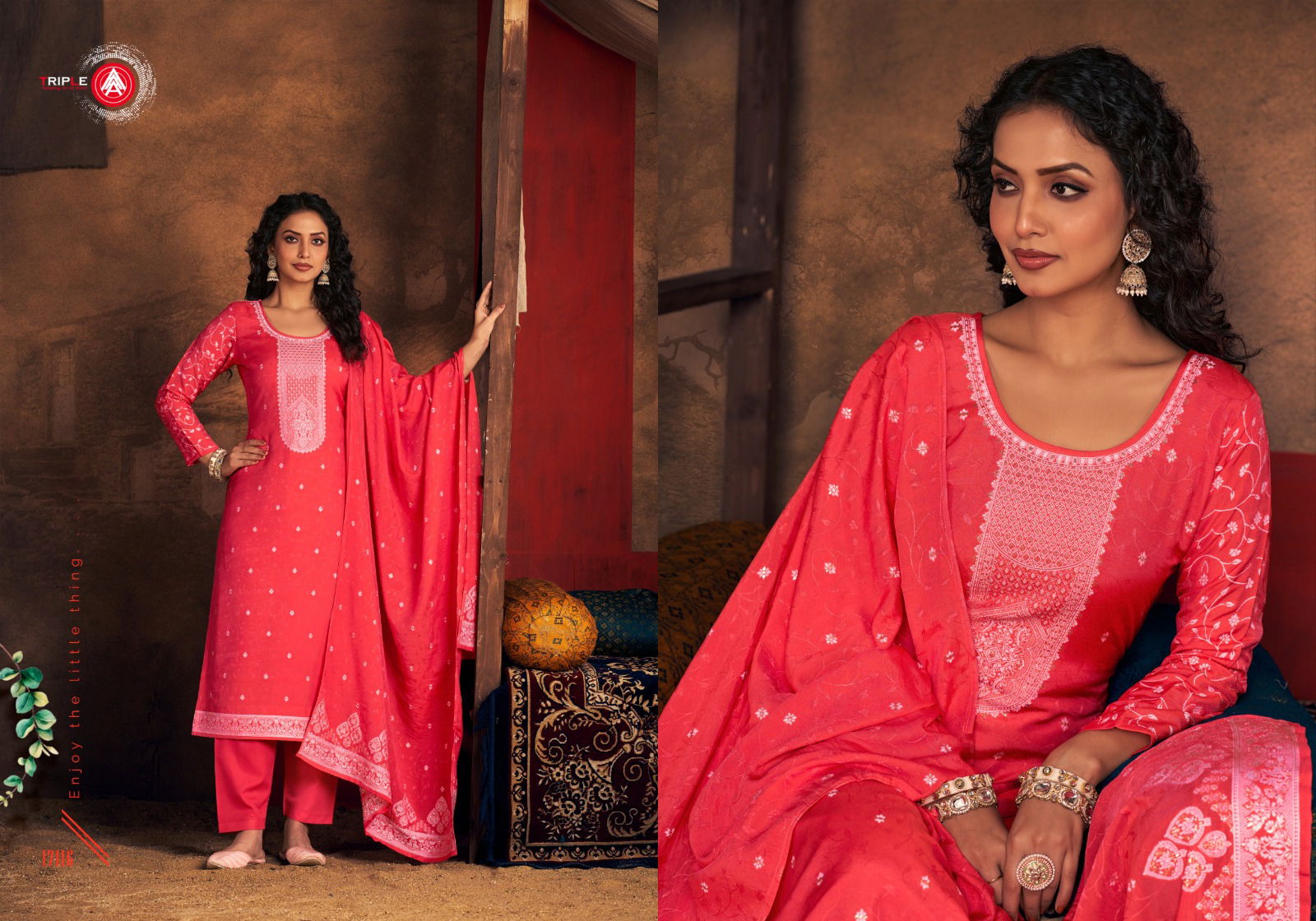 Ria Vol 3 By Triple Aaa Muslin Designer Salwar Kameez Exporters In India